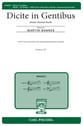 Dicite in Gentibus SATB choral sheet music cover